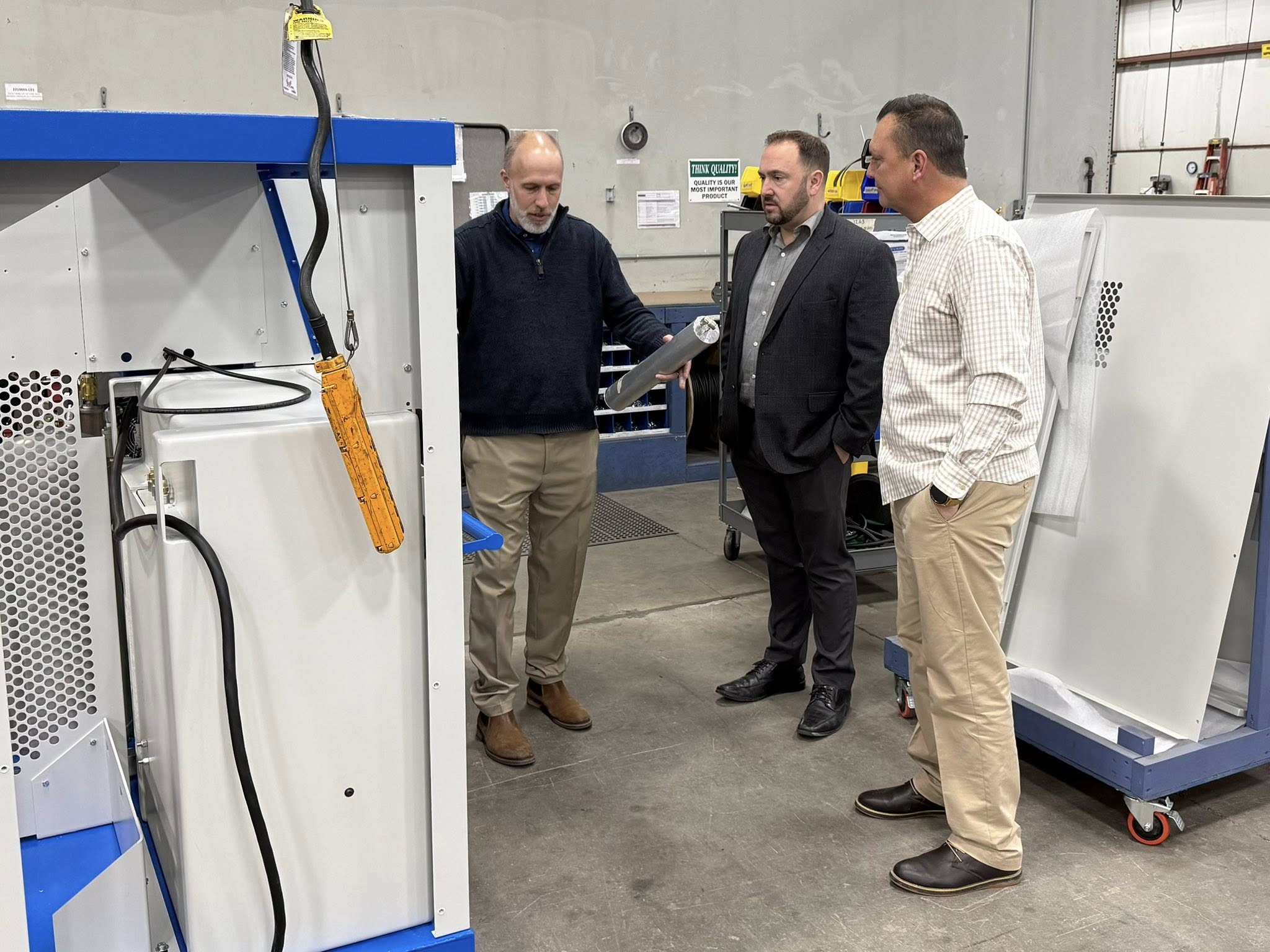 Legislators Andres & Bradt Tour NOVAIR USA in North Tonawanda